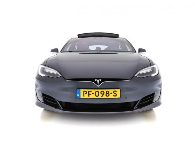 Tesla Model S 235 Kw Base [ 3-Fase ] (INCL-BTW) *PANO | PILOTE AUTOMATIQUE | SANS CLÉ | ENTIÈREMENT LED | 1/2-LEDER | NAVI-FULLMAP | SURROUND-VIEW | APP-CONNECT | LANE-ASSIST | VIRTUAL-COCKPIT | DAB | SIÈGES SPORT | 19″ALU